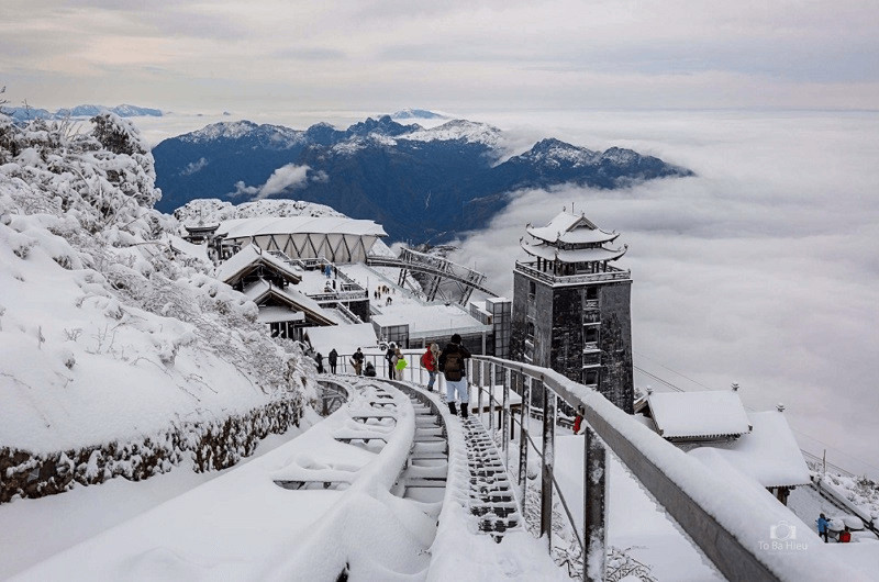 Tuyết rơi trên Sapa